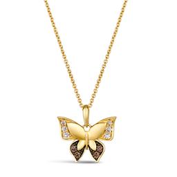 Le Vian Diamonds & 14kt. Honey Gold Butterfly Pendant