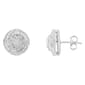 Haus of Brilliance Silver 1/4ctw. Diamond Swirl Stud Earrings - image 3