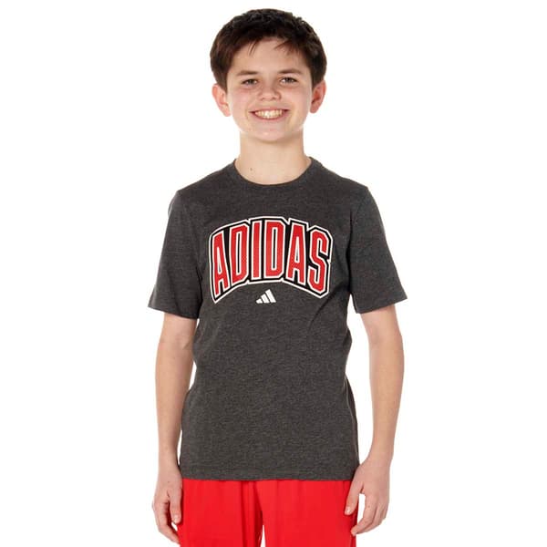 Boys (8-20) adidas(R) Short Sleeve Collegiate Arch Heather Tee - image 