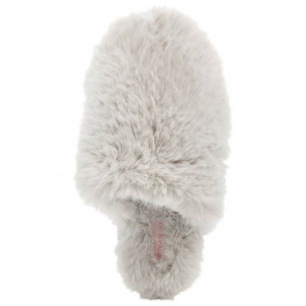 Womens Easy Spirit Faux Fur Plush Clog Slippers