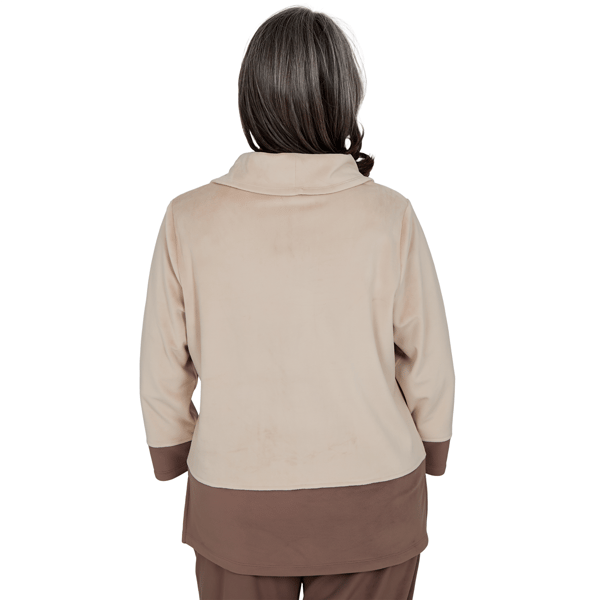 Womens Alfred Dunner Luxe Be A Lady Color Block Blouse