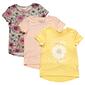 Girls &#40;7-12&#41; bkind 3pk. Short Sleeve Glitter & Flower Yummy Tees - image 1