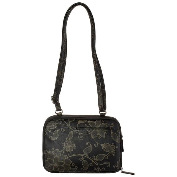 MultiSac Zippy Crossbody - Black Stefano Floral