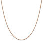 Gold Classics&#40;tm&#41; .9mm. Rose Gold Box Link Chain Necklace - image 1