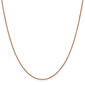 Gold Classics&#40;tm&#41; .9mm. Rose Gold Box Link Chain Necklace - image 1