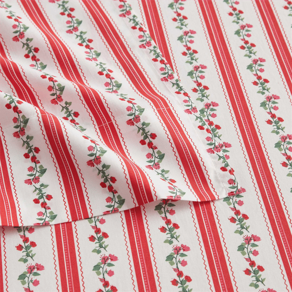 Martha Stewart Rose Ribbon Sheet Set