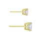 14kt Gold Over Silver Cubic Zirconia Stud Earring Set - image 3