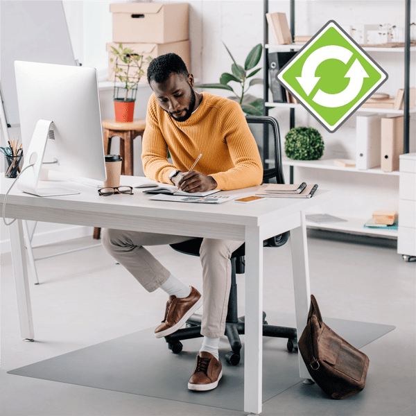 Floortex® Cleartex® Polymer Chair Mat for Hard Floors