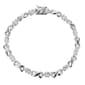 Splendere Sterling Silver Cubic Zirconia Infinity Bracelet - image 1