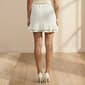 Womens Cece Double Ruffle Textured Pull On Mini Skirt - image 2