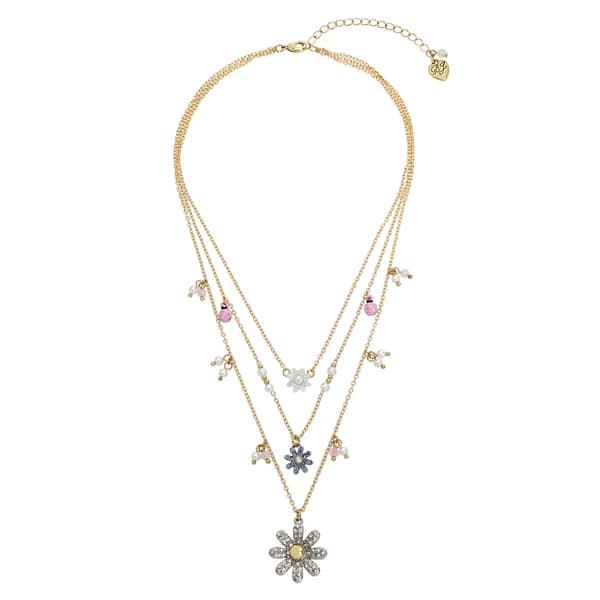 Betsey Johnson Daisy Layered Necklace
