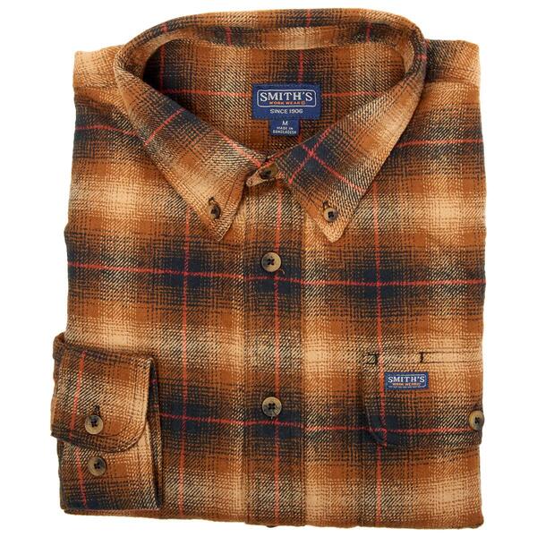 Mens Smith''s Flannel Plaid Shirt - Copper - image 