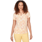 Womens Hearts of Palm Fun in the Sun Geometric Abstract Blouse - image 1