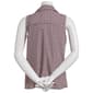 Petite Notations Sleeveless Button Front Chevron Equipment Blouse - image 3