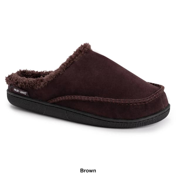 Mens MUK LUKS&#174; Faux Suede Clog Slippers