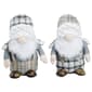 Santa''s Workshop 11in. Grey Plaid Gnomes - Set of 2 - image 1