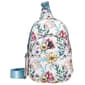 Julia Buxton Vegan Leather Floral Sling Backpack - image 1