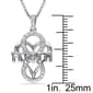 Sophia B Sterling Silver 0.06ct. Diamond Infinity Heart Pendant - image 5
