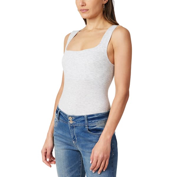 Juniors Wallflower Square Neck Padded Cup Tank Top
