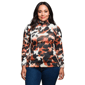 Plus Size 24/7 Comfort Apparel Animal Print Turtleneck Blouse - image 1