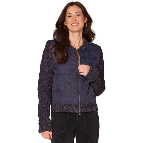 Womens Democracy Two In One Speckle Quilt Vest Jacket - image 