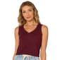 Womens Democracy Sleeveless Scallop Shell Tank Top - image 1