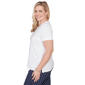 Petite Alfred Dunner Port Side Short Sleeve Square Neck Blouse - image 3