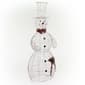 Alpine 6ft. LED Gold Wire Snowman Outdoor Decor - image 1