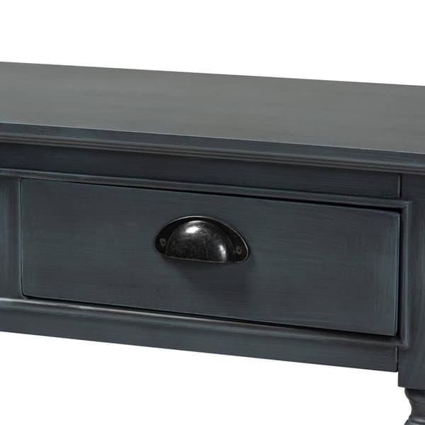 Baxton Studio Garvey French Wood 3-Drawer Entryway Console Table