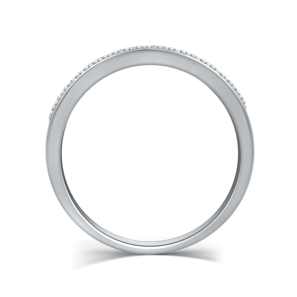 Nova Star® Sterling Silver 3/8ctw. Lab Diamond Wedding Set