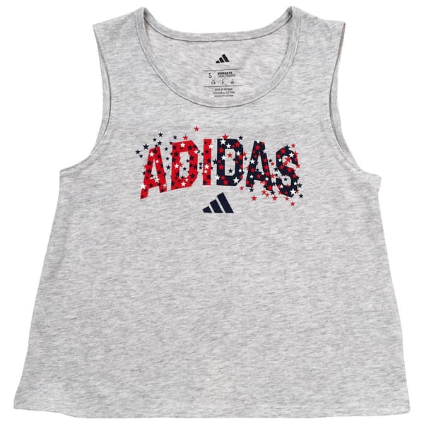 Girls (7-16) adidas Heather Back Vent Swing Tank - image 