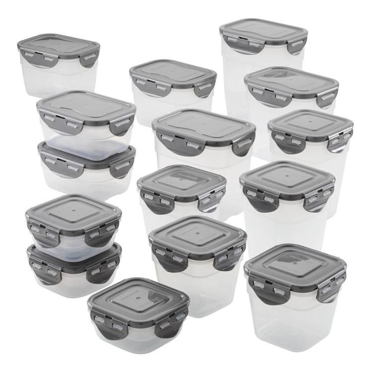 Rachael Ray 30pc. Leak-Proof Stacking Food Storage Container Set
