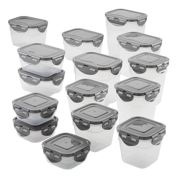 Rachael Ray 30pc. Leak-Proof Stacking Food Storage Container Set - image 