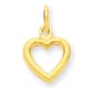 Gold Classics(tm) 14kt. Polished Flat Heart Pendant - image 1