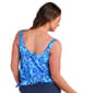 Womens Maxine Ikat Banded Scoop Blouson Tankini Swim Top - image 2
