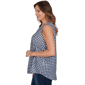 Plus Size Emaline Sapphire Serenade II Sleeveless Gingham Blouse - image 4