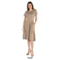 Womens 24/7 Comfort Apparel Midi A-Line Dress With Pocket - image 7