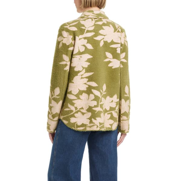 Womens Vince Camuto Single Breasted Short Stretch Knit Coat