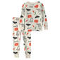 Toddlers Carters(R) 2pc. Halloween Pajama Set - Cream - image 1