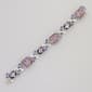Napier Boxed Silver-Tone & Purple Flex Bracelet - image 1