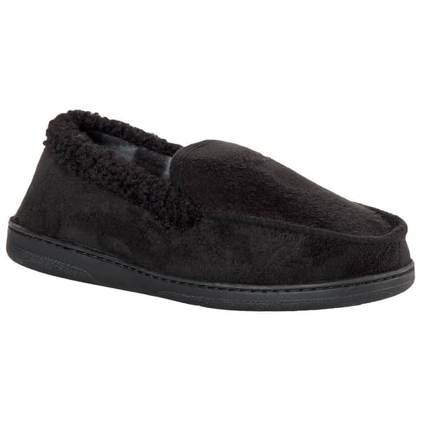 Mens Gold Toe&#40;R&#41; Microsuede Sherpa Collar Moccasins