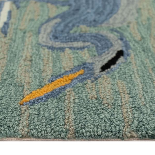 Liora Manne Frontporch Blue Heron Indoor/Outdoor Accent Rug