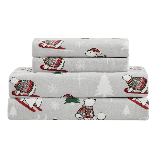 Truly Soft Polar Bear Flannel Sheet Set
