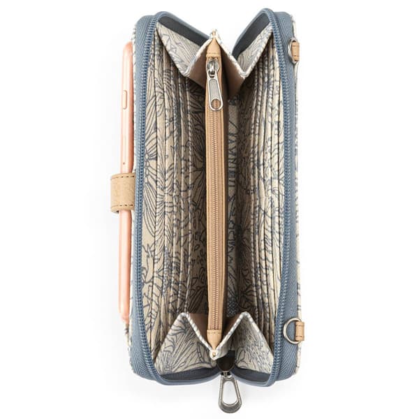 Sakroots Large Smartphone Crossbody - Lake Flower Garden