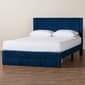 Baxton Studio Elora Modern Pleated Velvet Storage Queen Bedframe - image 9