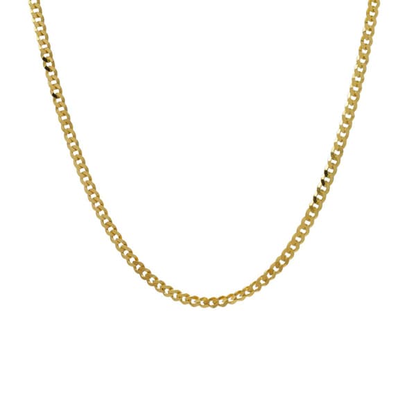 18in. Polished Vermeil Grometta Chain Necklace - image 