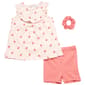 Toddler Girl Rene Rofe(R) 3pc. Strawberry Tunic & Shorts - image 1