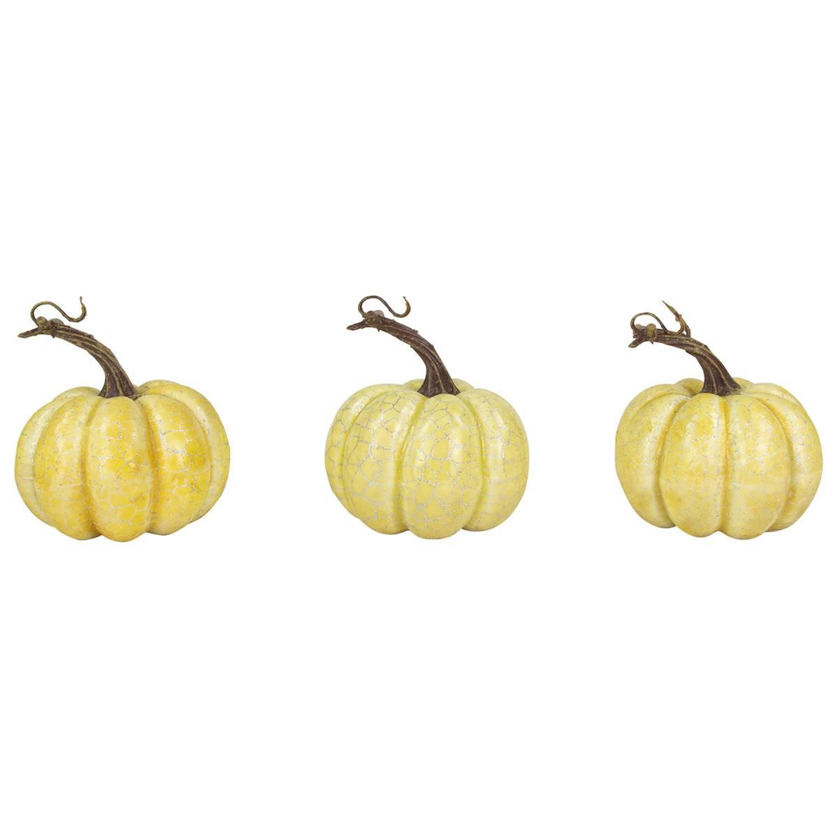 Northlight Seasonal Artificial White Harvest Pumpkins - Set...