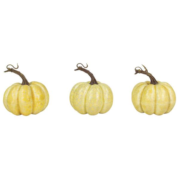 Northlight Seasonal Artificial White Harvest Pumpkins - Set of 3 - image 