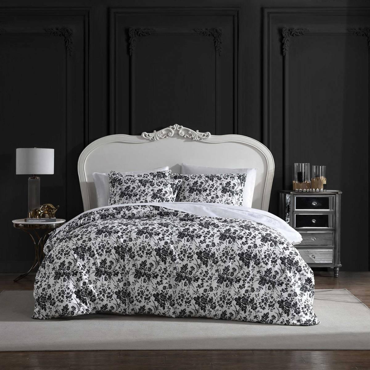 Betsey Johnson Betseys Toile Microfiber Duvet Cover Set